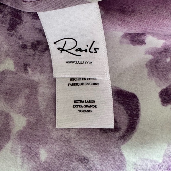 NWOT Rails Fay Mini Dress in Iris Watercolor Floral - Picture 12 of 15